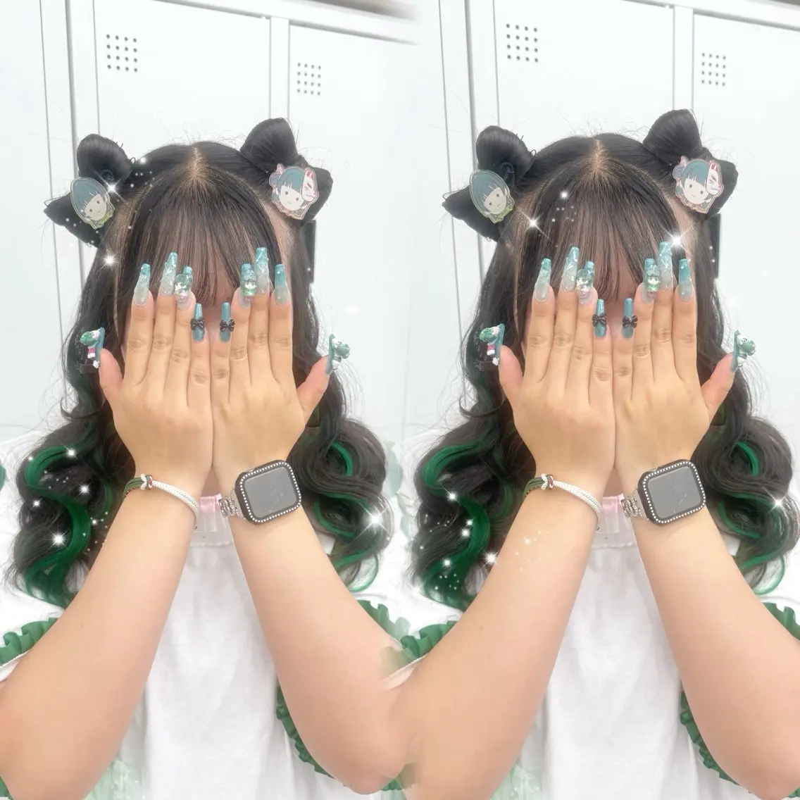 ヘアアレンジ ヘアアレンジエクステ 推し活 さな👶🏻のヘアスタイル