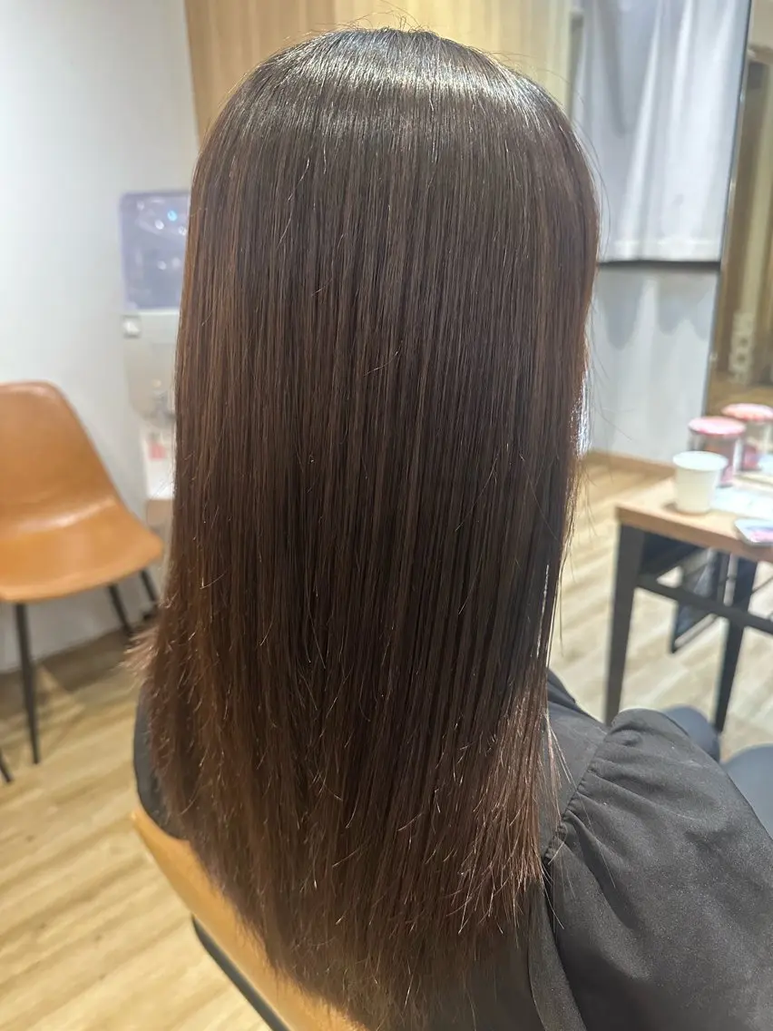 セミロング パーマ カット 縮毛矯正 トリートメント ✨✂️Nori ✂️✨のヘアスタイル