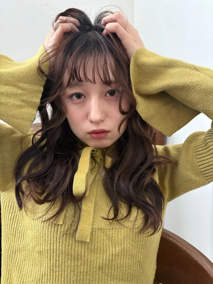 セミロング カラー ヘアカラー くすみカラー/ ora🪡🤎のヘアスタイル