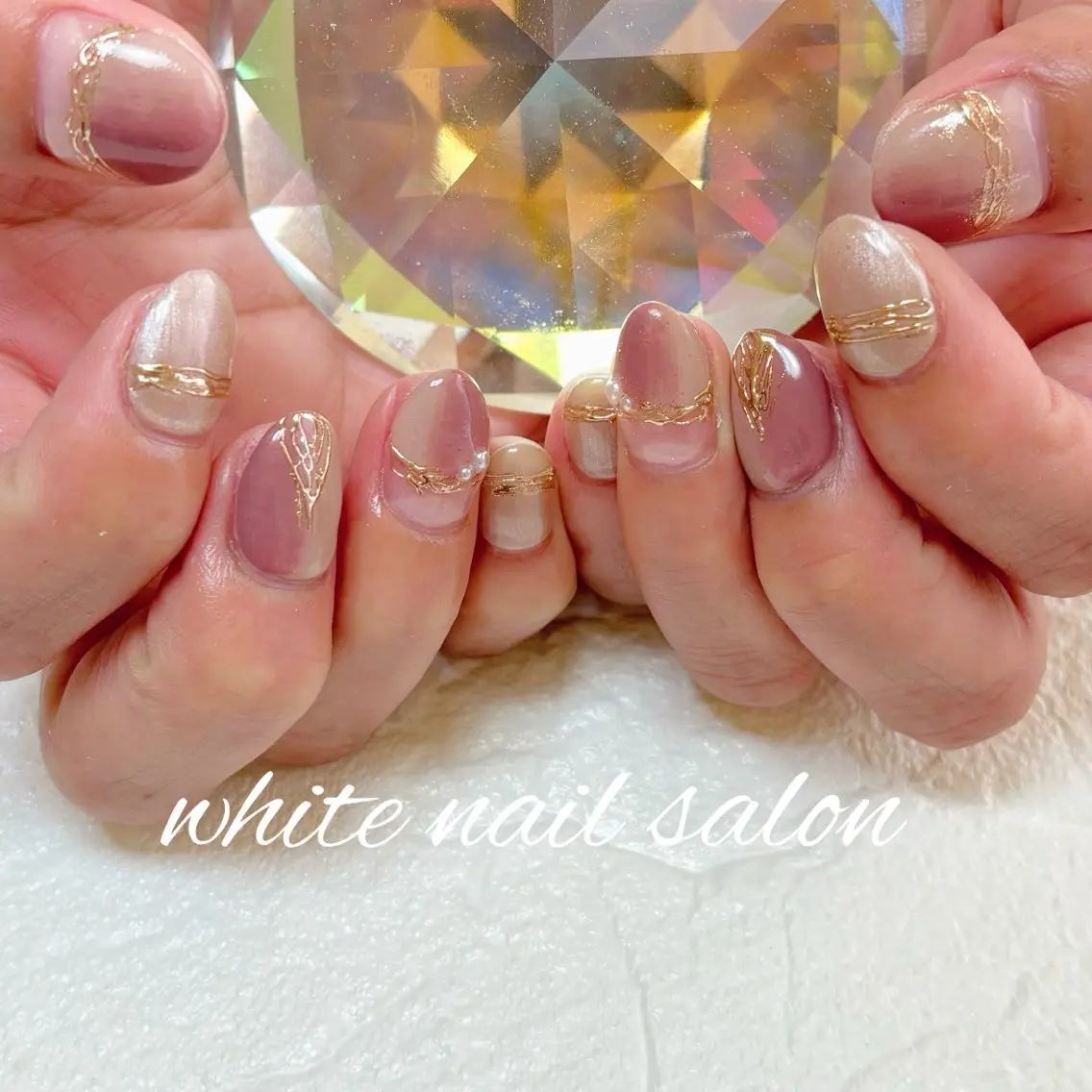 ネイル フットネイル ハンドネイル white nail salonのネイルデザイン