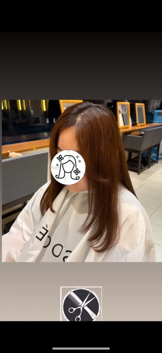 ロング 森田 玲央のヘアスタイル