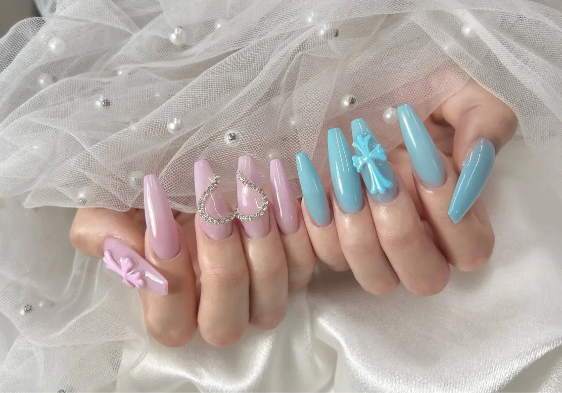 ハンドネイル bijou nails 蓮のネイルデザイン