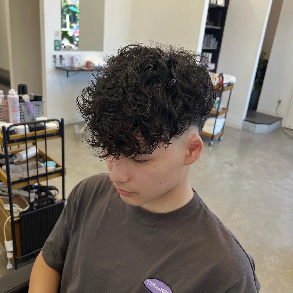 ショート カット パーマ メンズ特化美容師 /真家雅樹🔥のヘアスタイル