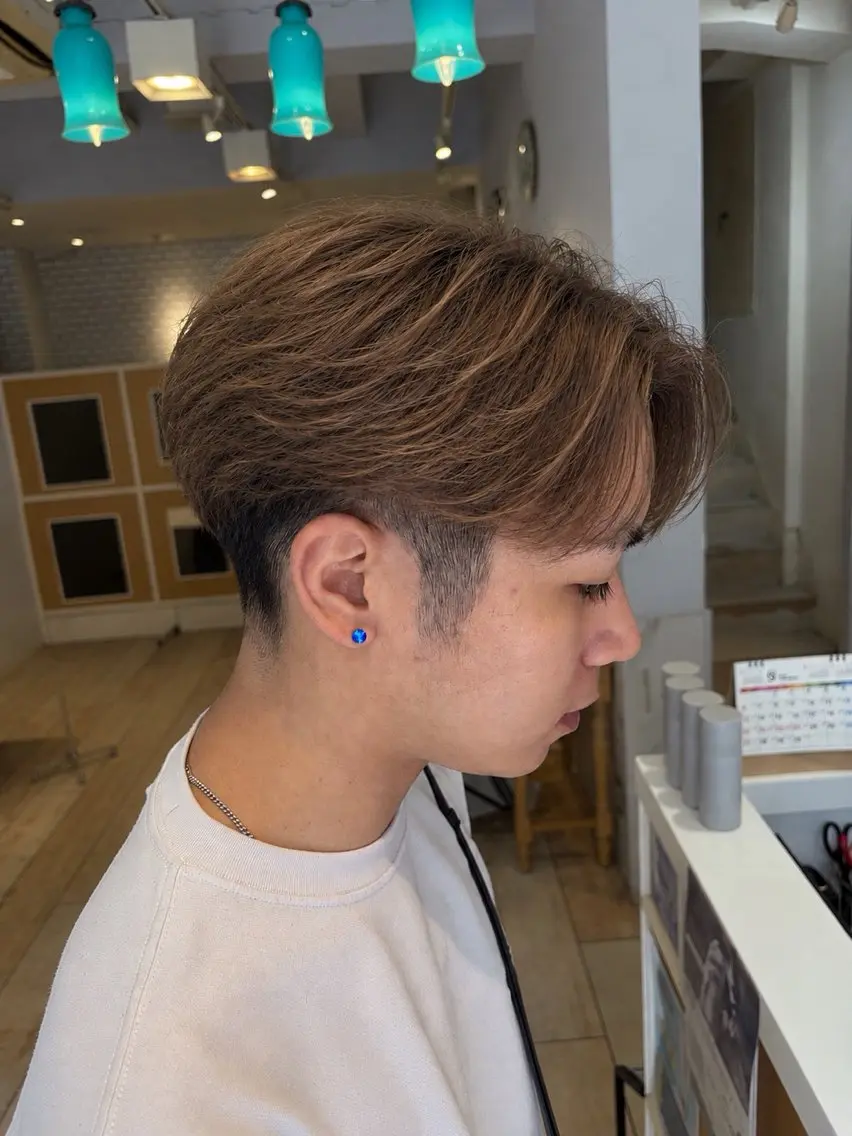 メンズ センターパート メンズパーマ メンズ カット/カラー 惇のヘアスタイル