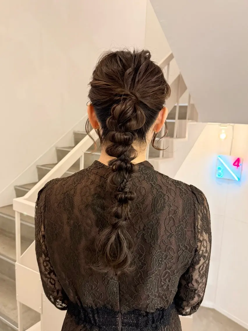 【ロングの方に♡】編みおろし・ロング ¥6,600の写真