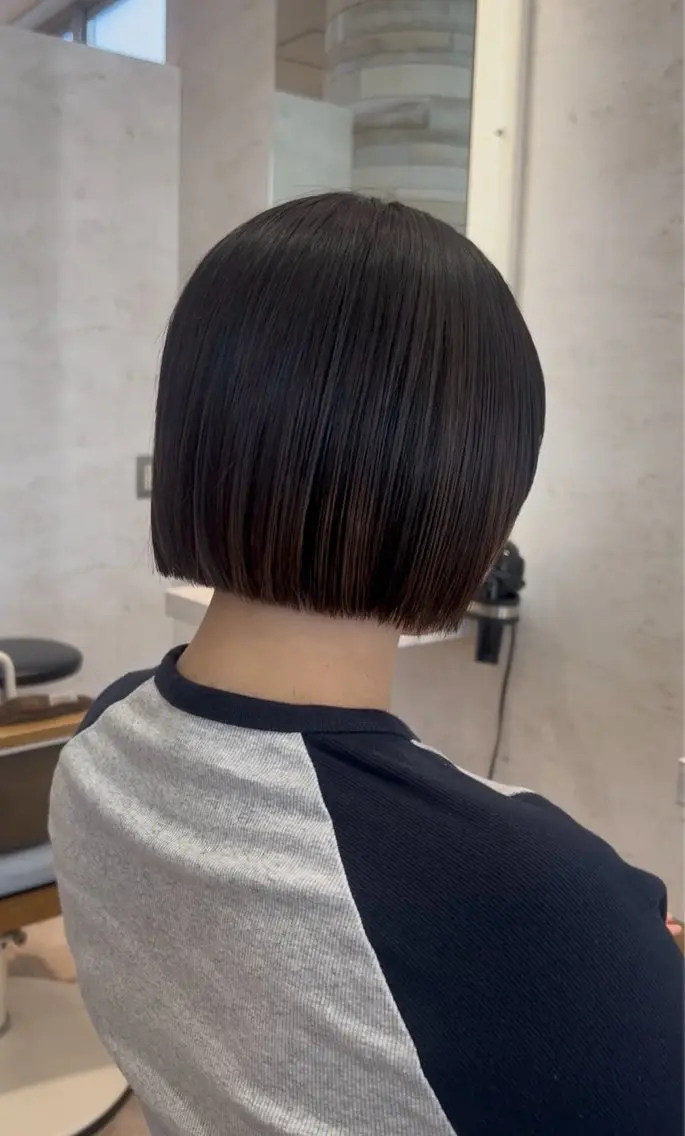 ショート ボブ 田中 千尋のヘアスタイル