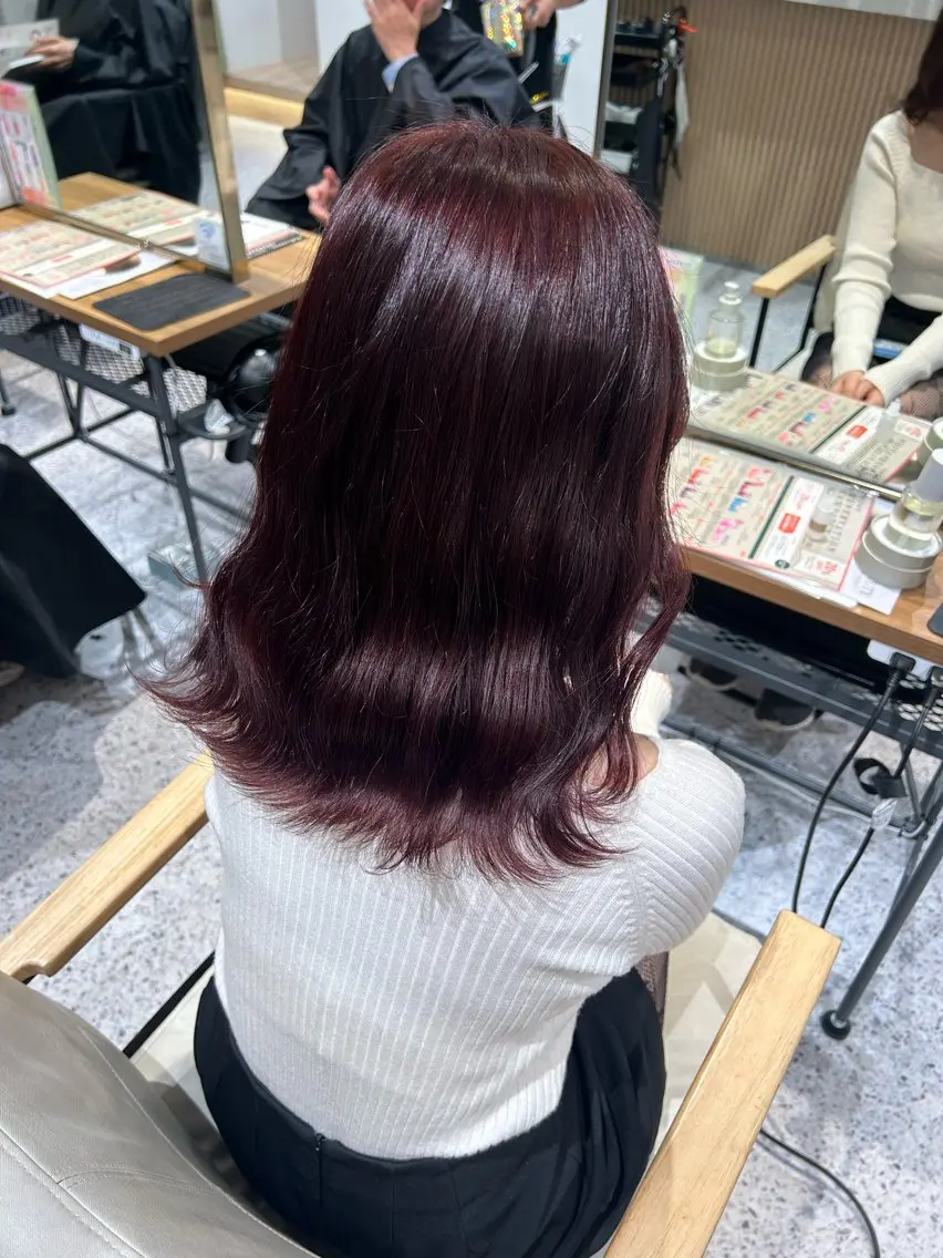 ミディアム ヘアカラー hair&eye🎀 /momoKaのヘアスタイル