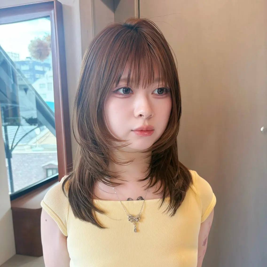 セミロング カット ボブ／ミニボブ ❣️マナミのヘアスタイル