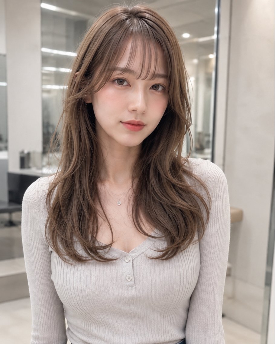 セミロング カット カットカラーモデル 🦋Maiaのヘアスタイル