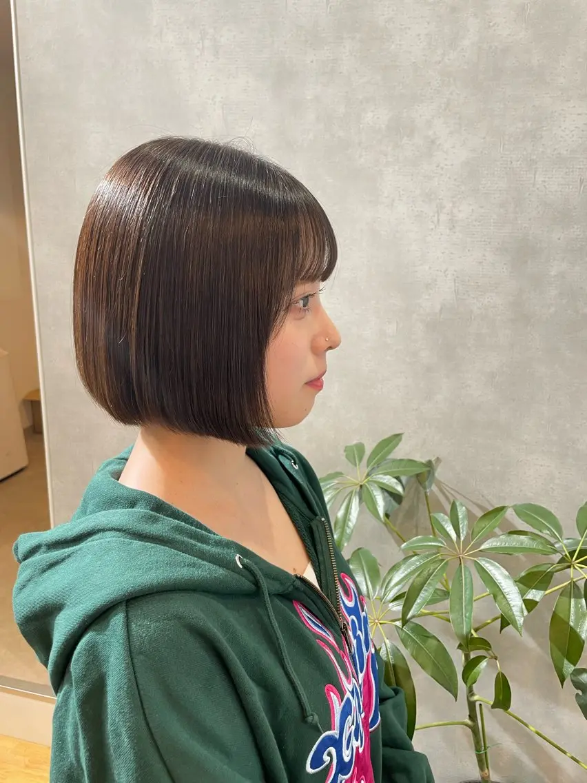 ミディアム カラー ヘアアレンジ カット やまもと けんたのヘアスタイル