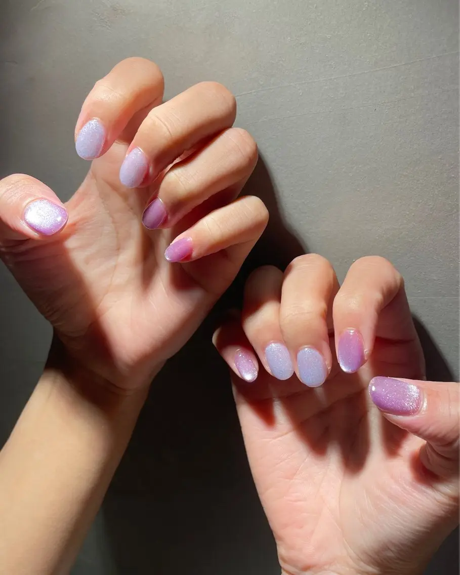 ネイル Rika🌼 シンプル•マグネットのネイルデザイン