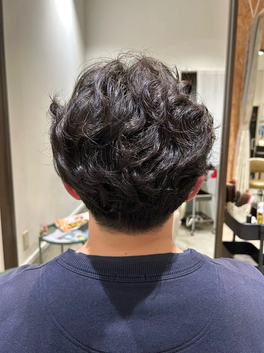 メンズ メンズパーマ カット パーマ 染谷 菜摘のヘアスタイル