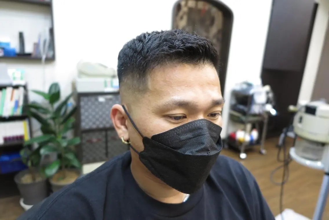 ショート メンズ パーマ 男を磨く Barber オオキのヘアスタイル