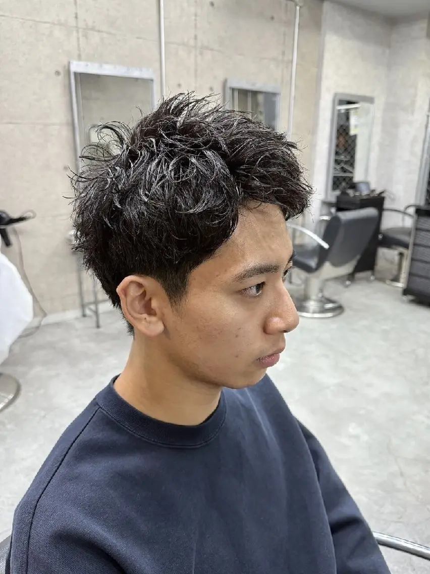 【✂️メンズショート+パーマ各種モデル🌀】 (スパイキーショートなどの刈り上げない短髪に切らせていただける方)の写真
