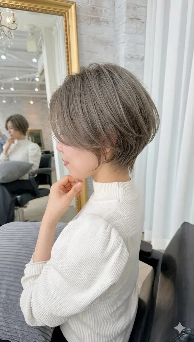 ショート ショートヘア 似合わせカット/心斎 橋/ヘアセットのヘアスタイル