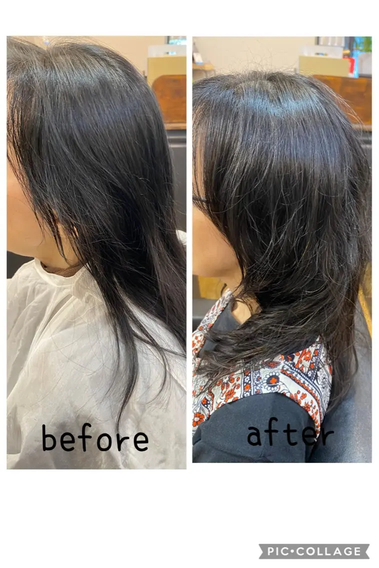 セミロング セミロングパーマ ひばりヶ丘美容室 カット石井里佳のヘアスタイル