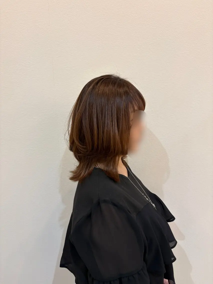 ミディアム レイヤーカット 水野 美依奈のヘアスタイル