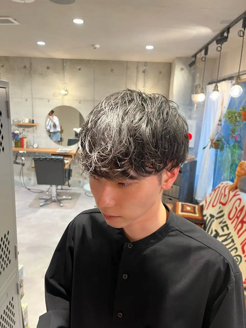ショート メンズ 🌀メンズパーマ🌀 🐏丸山祐宇🐏のヘアスタイル