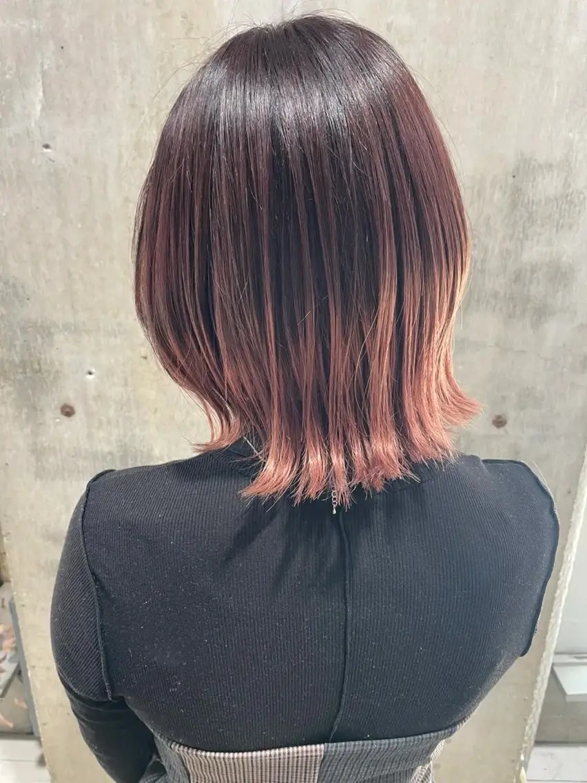 バレイヤージュブリーチ➕オンカラー➕TOKIO1stepトリートメント✨の写真