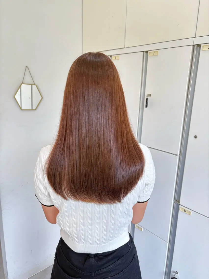 ロング カラー ブラウンカラー トリートメント 🫧松尾彩舞樹🫧 アレンジ/艶カラー✨のヘアスタイル