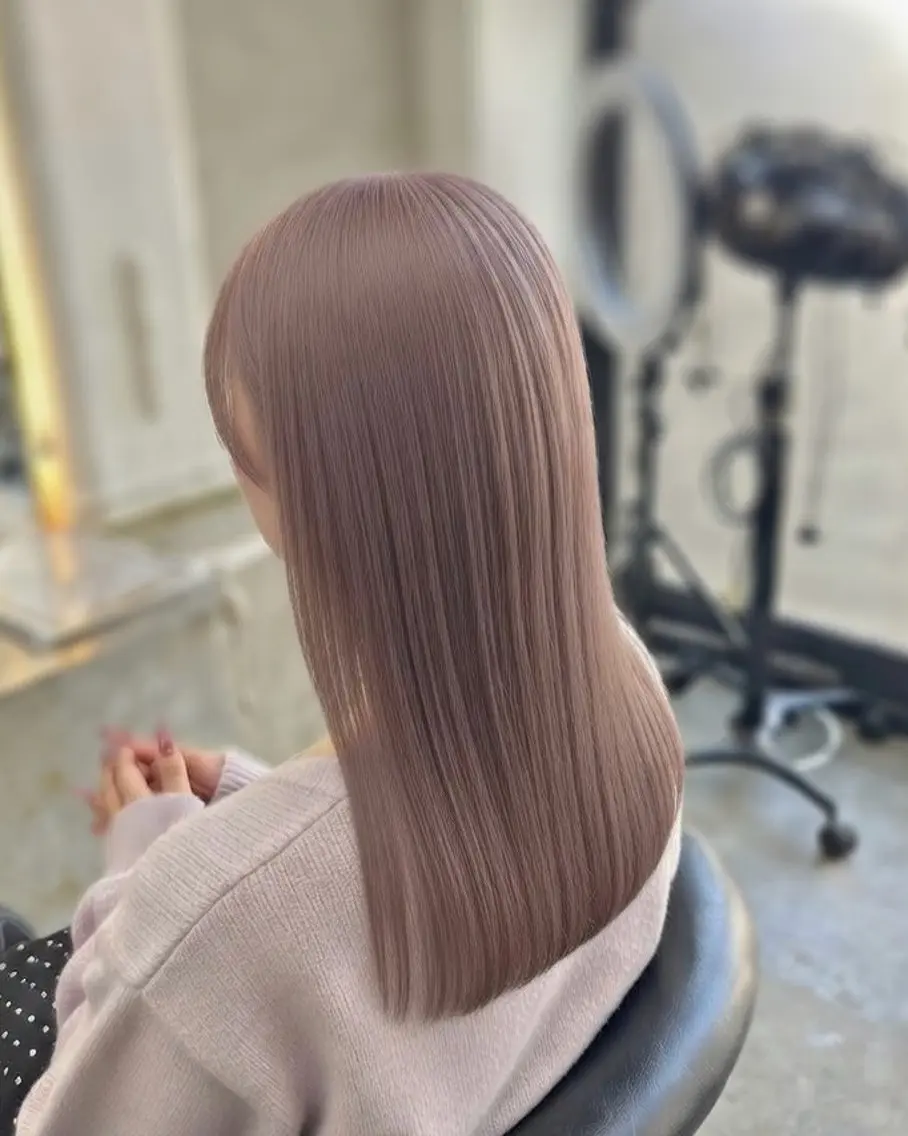 ロング カット ヘアカラー トリートメント ハイトーン/ 髪質改善/垣尾颯大のヘアスタイル
