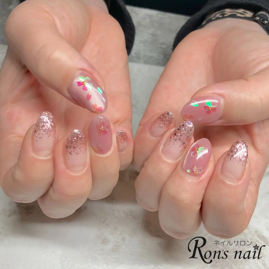 ネイル ハンドネイル Ron's nail 笹岡のネイルデザイン
