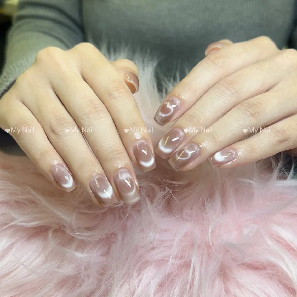 ネイル ハート マグネットネイル ハンドネイル My Nail Salonのネイルデザイン