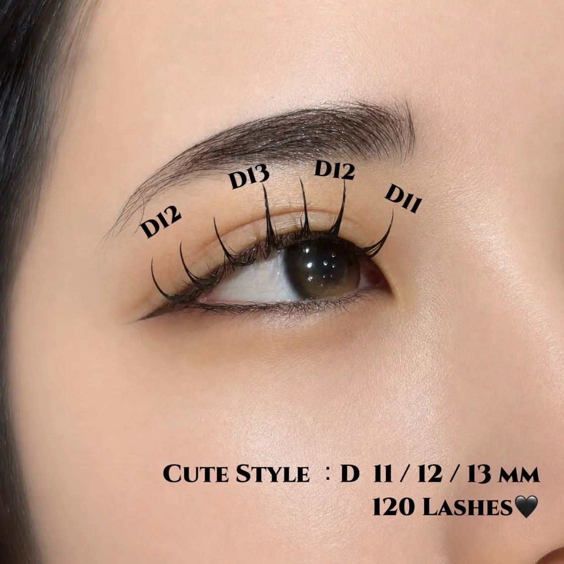 【モデル様限定🖤】まつエク 120本 ➕ 束感コーティングの写真