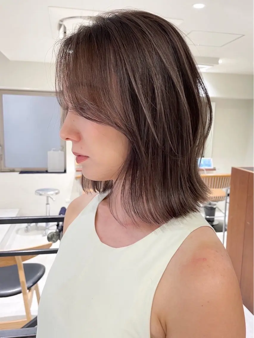 ショート カラー ヘアアレンジ ヘアカラー 🫧透明感カラー/ 艶カラー🫧namiのヘアスタイル