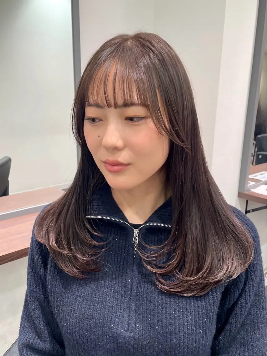 【💎似合わせ韓国風カット+艶カラー💎】の写真