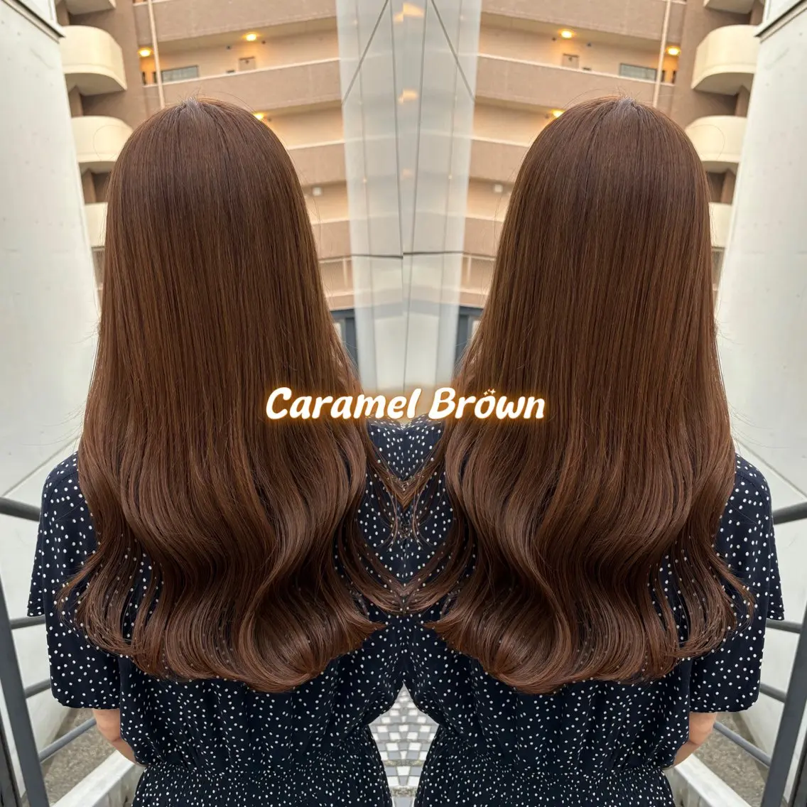 ロング カラー ベージュカラー ブリーチ ブラウンカラー ナチュラルブラウン ブリーチなしカラー 🌼ブリーチ/個性派 ヘアセットMei🌼のヘアスタイル