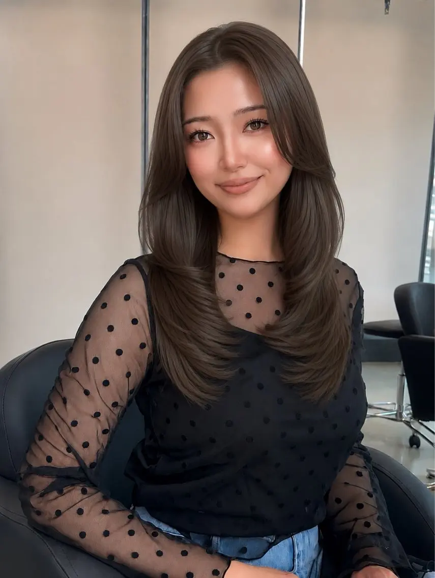 ロング カラー カット ヘアカラー 縮毛矯正 髪質改善🫧 カラー特化/Hinaのヘアスタイル