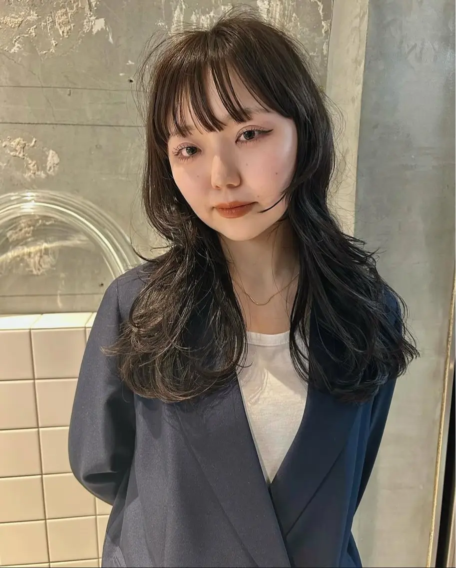 ミディアム 似合わせカット カラー/心斎橋/メイのヘアスタイル