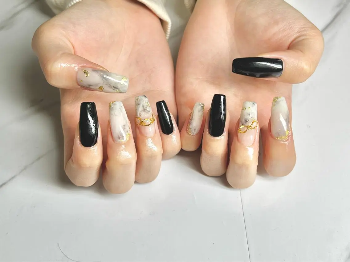 ロング ネイル ネイリスト シンのネイルデザイン