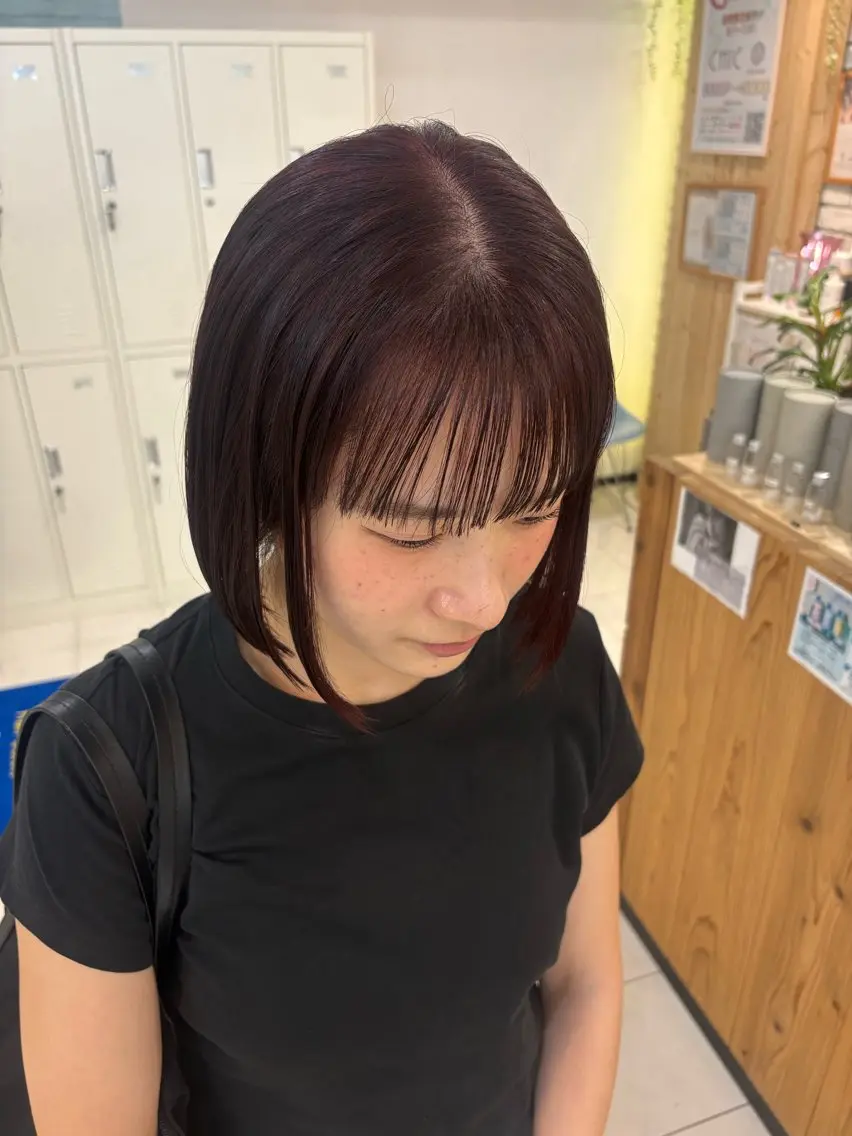 ショート カット ヘアカラー トリートメント レイヤー/透明感 カラー/ユウカのヘアスタイル