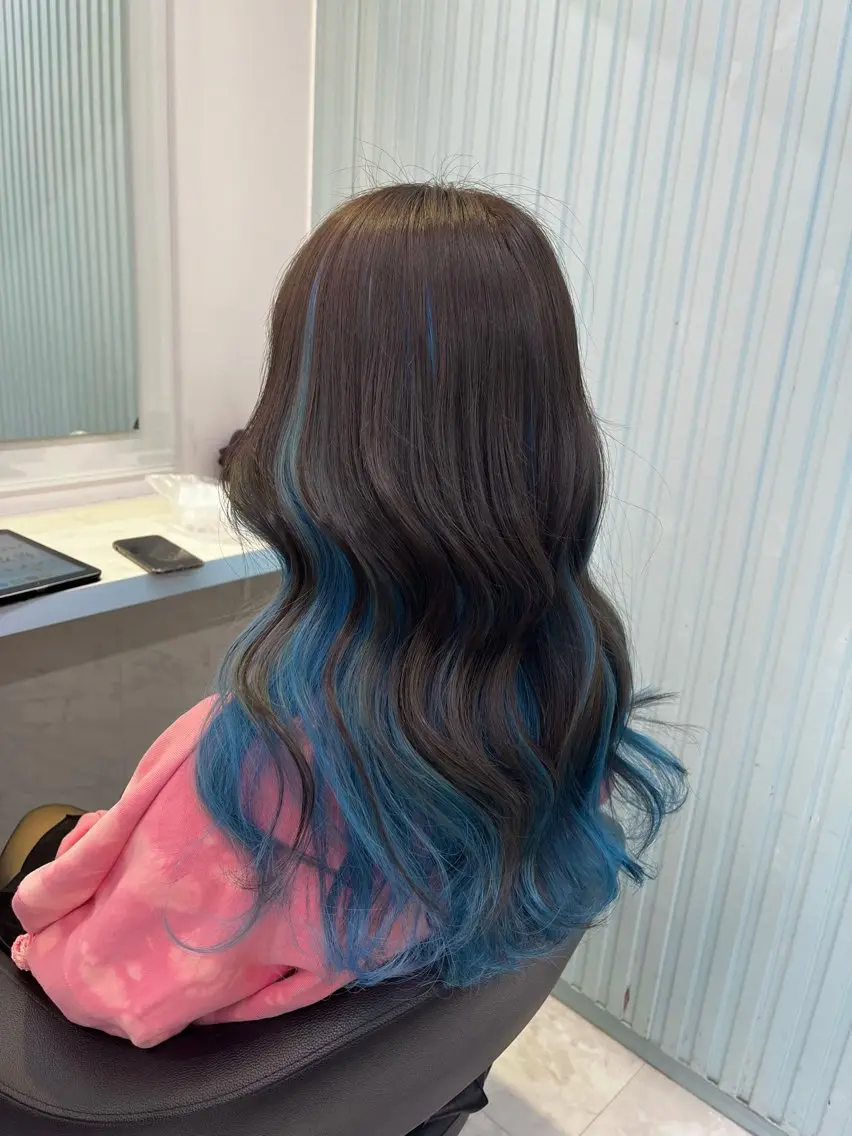 ロング カラー ヘアカラー トリートメント ブリーチカラー 🩵MIZUKIのヘアスタイル