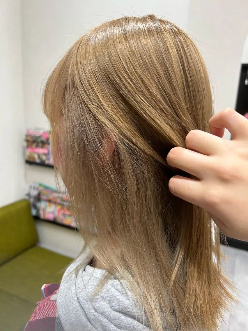 ミディアム カラー ブリーチ そら୨୧˖men's /デザインカラーのヘアスタイル
