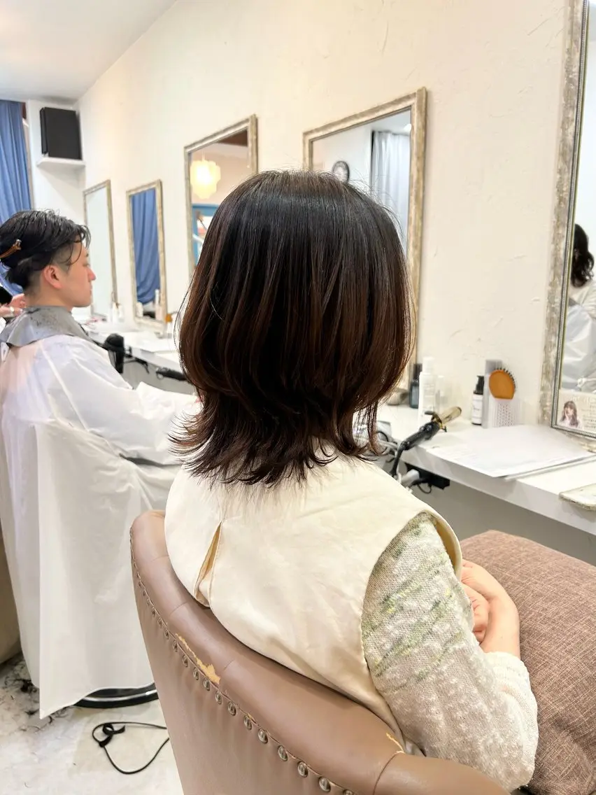 ミディアム ボブ ウルフカット lole. まさきのヘアスタイル