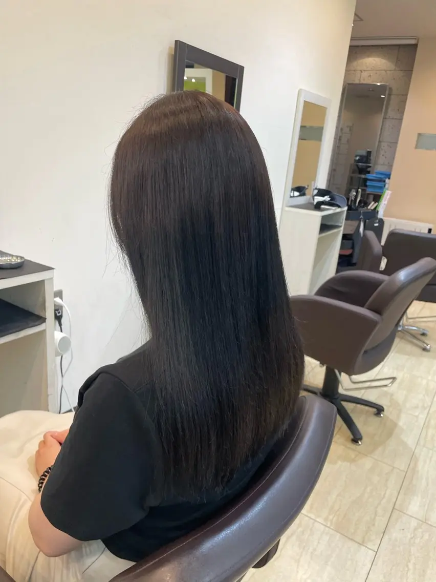 ロング カット ヘアカラー トリートメント 奥野JAPAN🌈 艶髪カラーのヘアスタイル