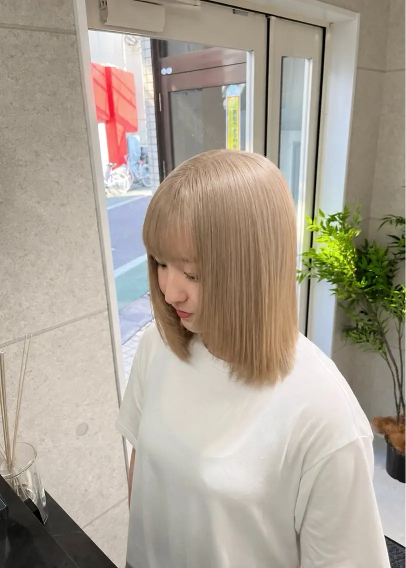 ミディアム ヘアカラー PSY(サイ)池袋 あいりのヘアスタイル