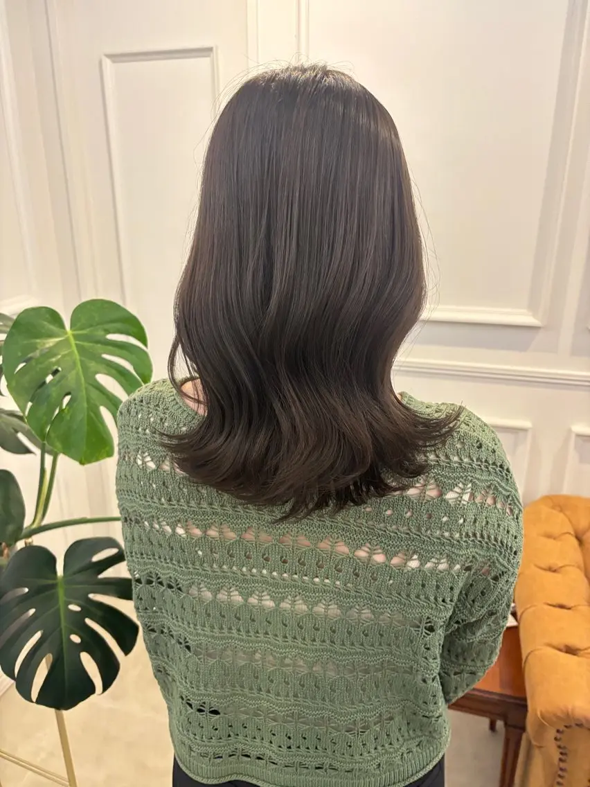 ミディアム カット ヘアカラー トリートメント HARUKA🍒 toccaのヘアスタイル