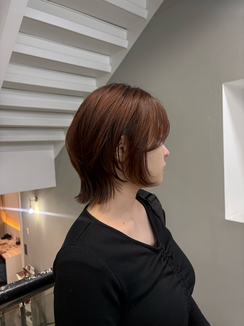 ミディアム あゆな\メンズカット \髪質改善のヘアスタイル