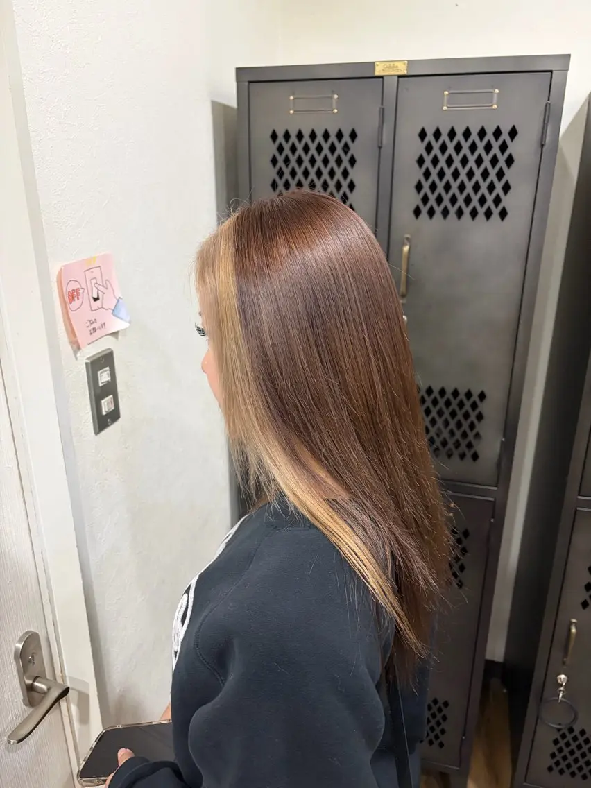カラー ミストバング ブロンド フェイスフレーミング 戸田 大介のヘアスタイル