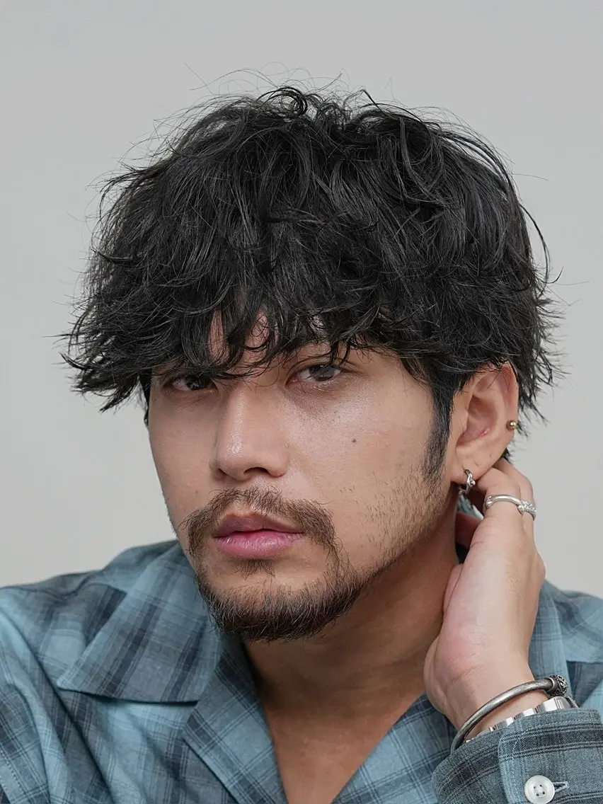パーマ メンズ メンズパーマ ツイストスパイラルパーマ スパイラルパーマ 下北沢メンズパーマ 特化園田　楓莉のヘアスタイル