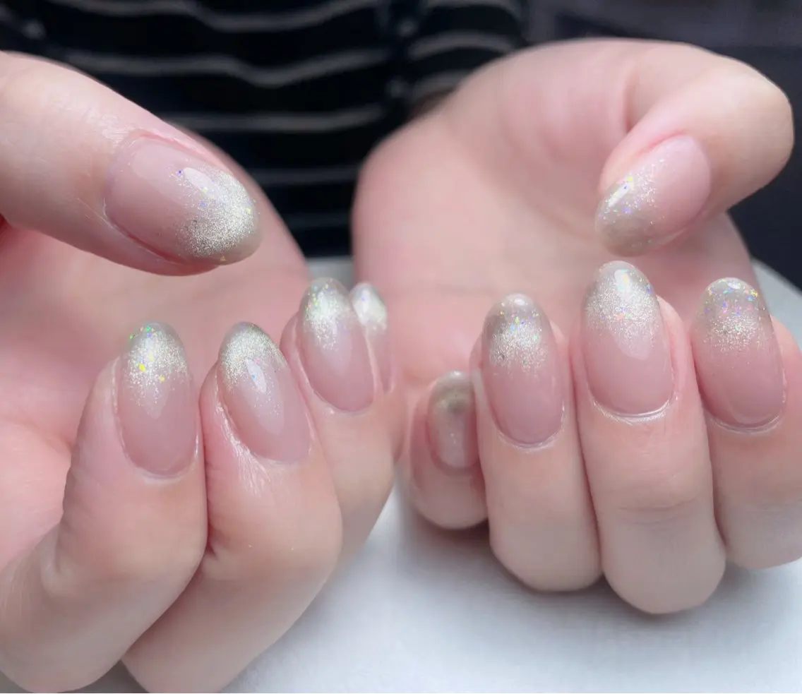 ネイル アートネイル 長さ出し フレンチネイル ジェルネイル ガーリー 中野駅から2分 MEO NAILのネイルデザイン