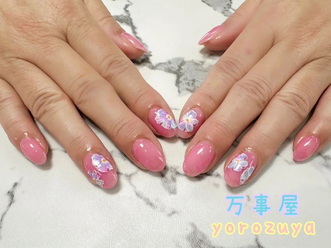 ネイル アートネイル フラワーネイル ハンドネイル ☆ YOROZUYA..のネイルデザイン