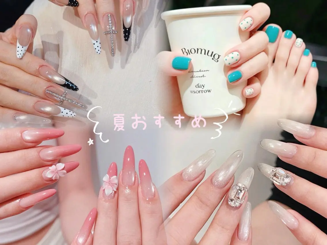 ネイル 🦋チップ長さだし 専門店🦋のネイルデザイン