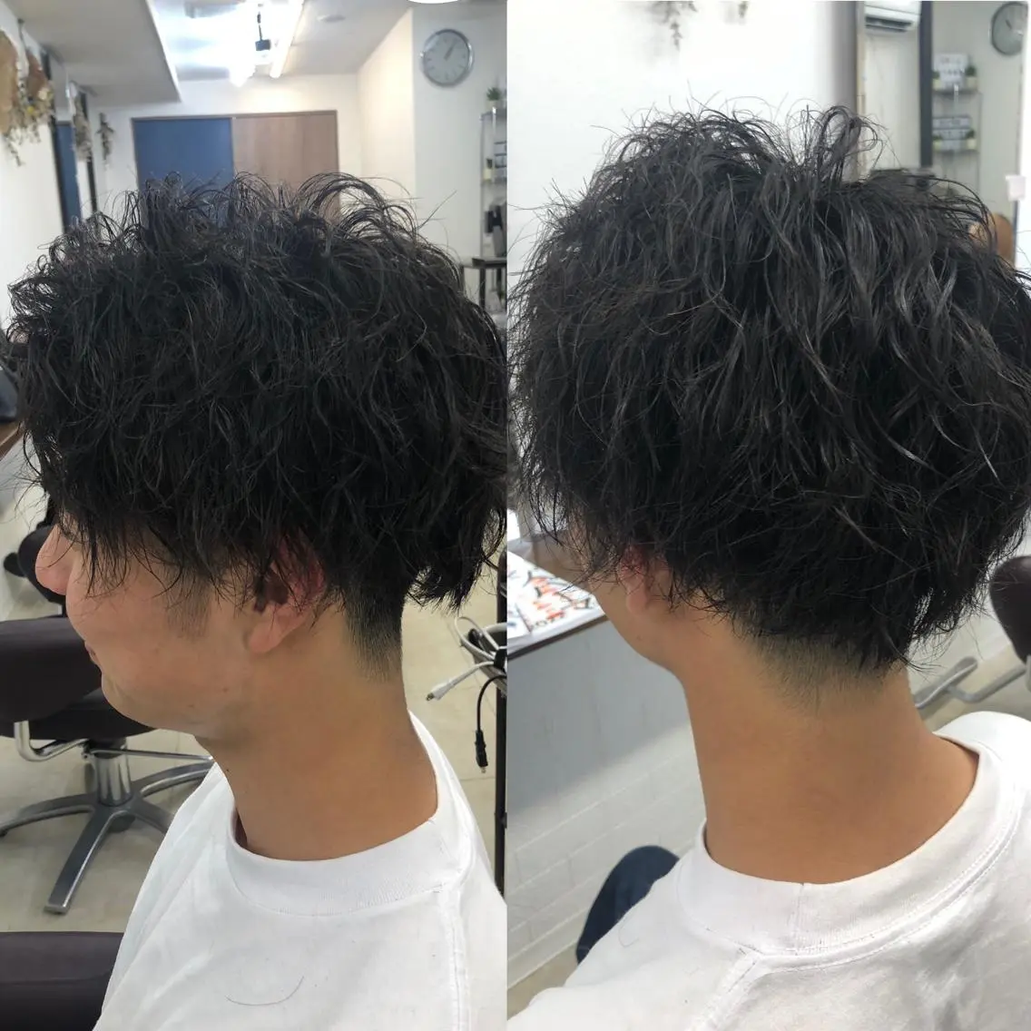 パーマ メンズ 最高級エクステ /羽エクステ白石宇由のヘアスタイル