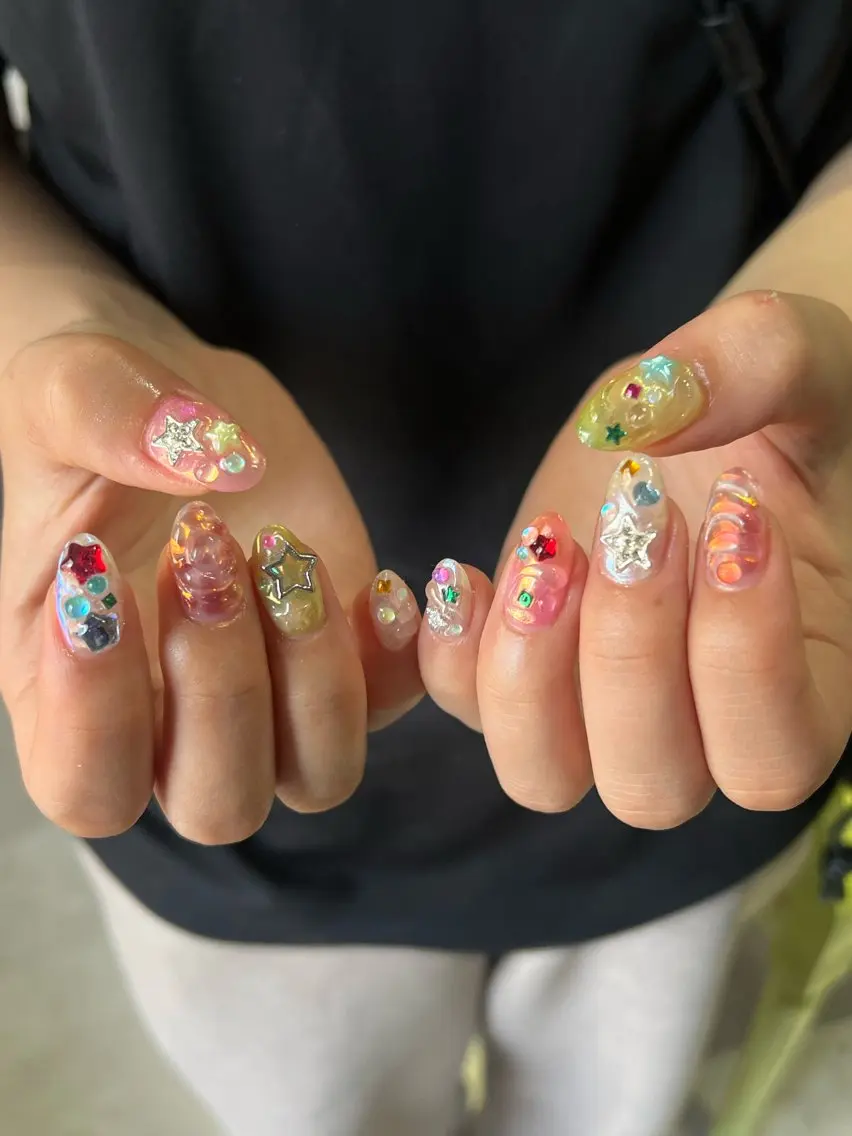 ネイル ハンドネイル Hata nail 🎀個性派ニュアンスのネイルデザイン