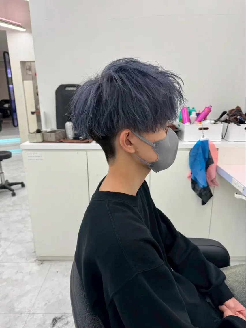 カラー 💫メンズ特化💫 MIU/海外風のヘアスタイル